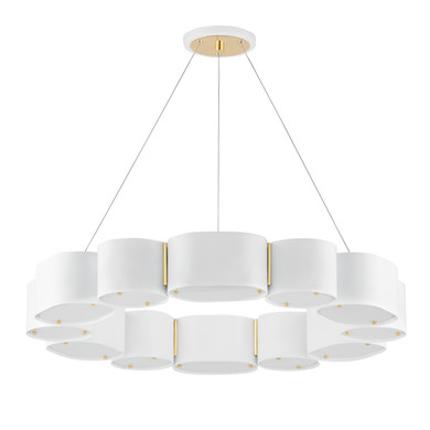 Mid. Chandeliers Candle by Corbett Lighting ( 68 | 393-30-SWH/VB Opal ) 