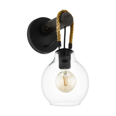 Sconces Single Glass by Eglo USA ( 217 | 43619A Roding ) 