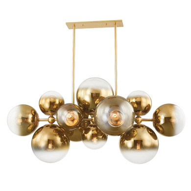 Linear/Island Geometric/Linear by Corbett Lighting ( 68 | 427-56-VPB Kyoto ) 
