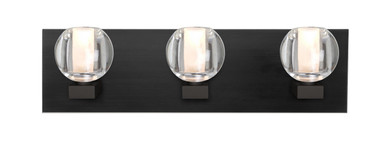 Bathroom Fixtures Three Lights by Besa ( 74 | 3WF-BOCACL-LED-BK Besa Boca 3 Vanity ) 