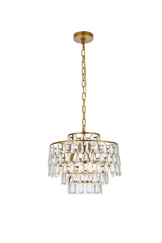 Mini Chandeliers Glass Shade by Elegant Lighting ( 173 | 1102D16BR Mila ) 