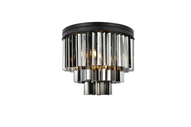 Flush Mounts Drum Shade by Elegant Lighting ( 173 | 1201F20MB-SS/RC Sydney ) 