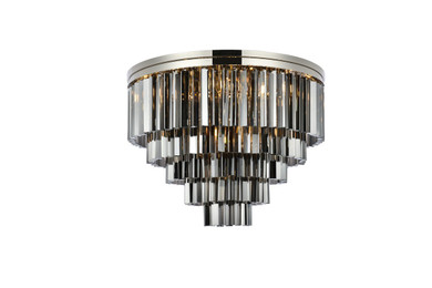 Flush Mounts Drum Shade by Elegant Lighting ( 173 | 1201F32PN-SS/RC Sydney ) 