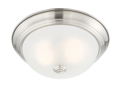 Flush Mounts Bowl Style by Designers Fountain ( 43 | 1257S-SP-W Decorative Flushmount ) 