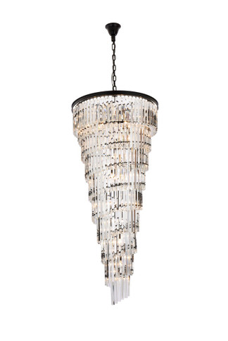 Large Chandeliers Glass Shade by Elegant Lighting ( 173 | 1201SR30MB/RC Sydney ) 
