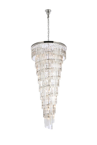 Large Chandeliers Glass Shade by Elegant Lighting ( 173 | 1201SR30PN/RC Sydney ) 