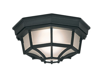 Exterior Ceiling Mount by Designers Fountain ( 43 | 2067-BK Builder Cast Aluminum ) 