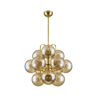 Mid. Chandeliers Glass Down by Corbett Lighting ( 68 | 476-34-VPB Cronus ) 