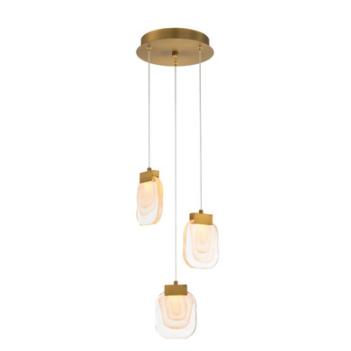 Mini Pendants 3 Light Cluster by Eurofase ( 40 | 38042-010 Paget ) 