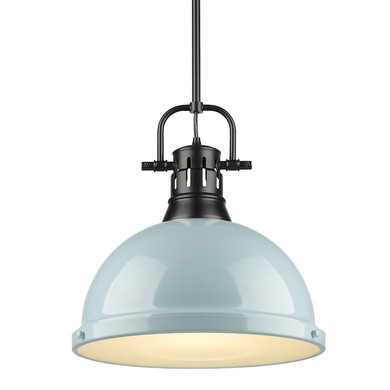 Pendants Metal Shade by Golden ( 62 | 3604-L BLK-SF Duncan ) 