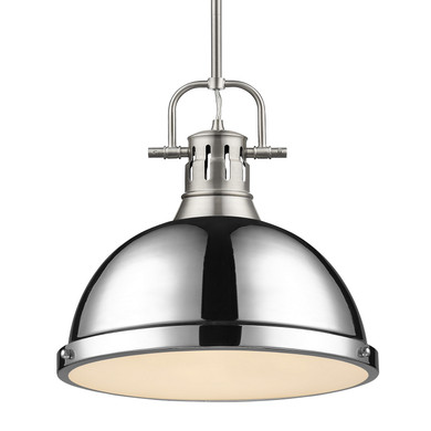 Pendants Metal Shade by Golden ( 62 | 3604-L PW-CH Duncan ) 