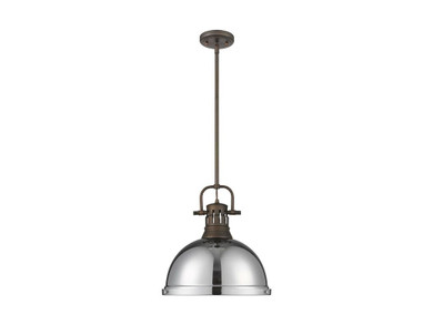 Pendants Metal Shade by Golden ( 62 | 3604-L RBZ-CH Duncan ) 