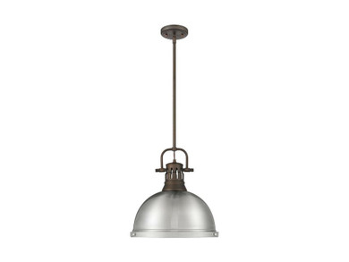 Pendants Metal Shade by Golden ( 62 | 3604-L RBZ-PW Duncan ) 