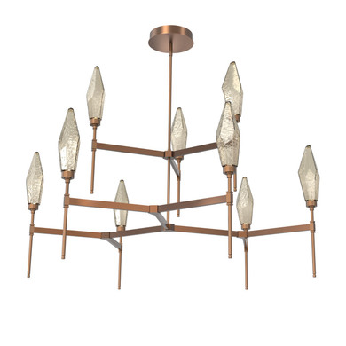 Large Chandeliers Glass Shade by Hammerton Studio ( 404 | CHB0050-54-BB-CB-001-L3 Rock Crystal ) 