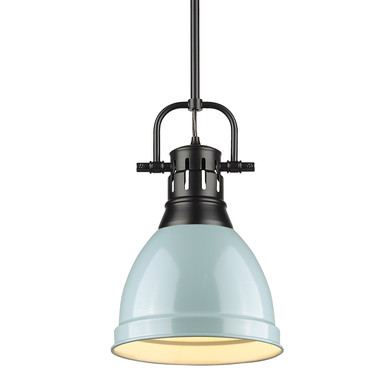 Mini Pendants Metal Shade by Golden ( 62 | 3604-S BLK-SF Duncan ) 