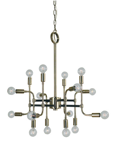 Mid. Chandeliers Geometric/Linear by Framburg ( 8 | 3056 PN/MBLACK Fusion ) 