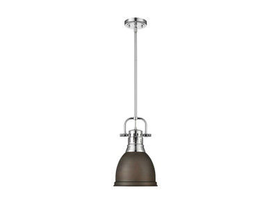 Mini Pendants Metal Shade by Golden ( 62 | 3604-S CH-RBZ Duncan ) 