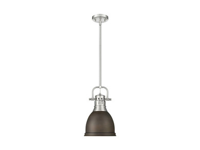 Mini Pendants Metal Shade by Golden ( 62 | 3604-S PW-RBZ Duncan ) 