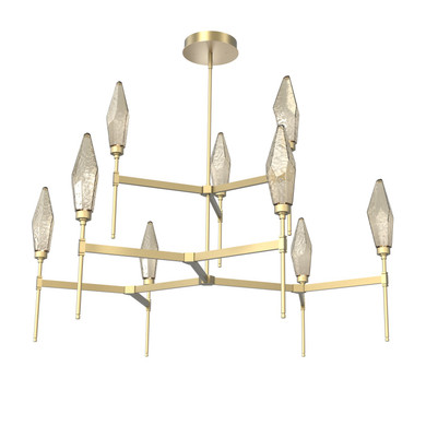 Large Chandeliers Glass Shade by Hammerton Studio ( 404 | CHB0050-54-GB-CB-001-L3 Rock Crystal ) 