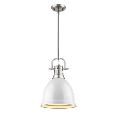 Mini Pendants Metal Shade by Golden ( 62 | 3604-S PW-WH Duncan ) 