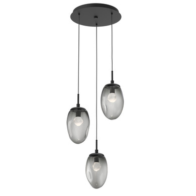 Mini Pendants 3 Light Cluster by Hammerton Studio ( 404 | CHB0067-03-MB-ZS-C01-L1 Meteo ) 