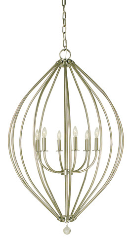Foyer/Hall Lanterns Open Frame by Framburg ( 8 | 4346 BN Dewdrop ) 