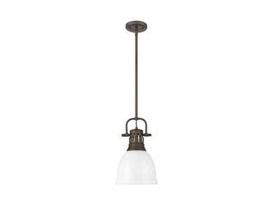 Mini Pendants Metal Shade by Golden ( 62 | 3604-S RBZ-WHT Duncan ) 
