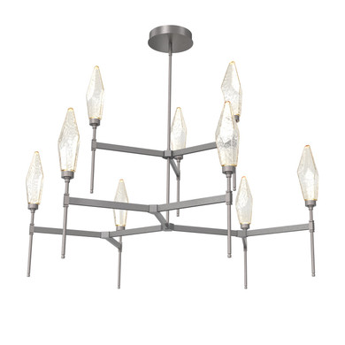 Large Chandeliers Glass Shade by Hammerton Studio ( 404 | CHB0050-54-GP-CA-001-L3 Rock Crystal ) 
