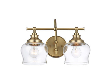 Bathroom Fixtures Two Lights by Golden ( 62 | 3610-BA2 BCB-CLR Daphne ) 