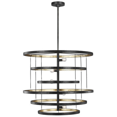 Mid. Chandeliers Ring/Halo by Generation Lighting ( 1 | F3340/5AI/ADB Celeste ) 