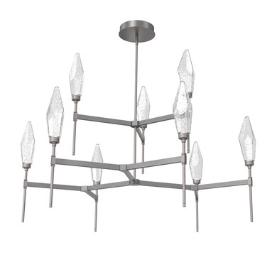 Large Chandeliers Glass Shade by Hammerton Studio ( 404 | CHB0050-54-GP-CC-001-L1 Rock Crystal ) 