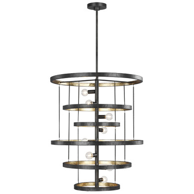 Pendants Open Frame by Generation Lighting ( 1 | F3341/8AI/ADB Celeste ) 