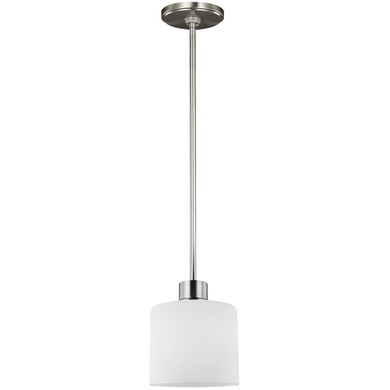 Mini Pendants Glass Down by Generation Lighting ( 1 | 6128801EN3-962 Canfield ) 