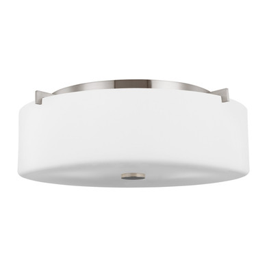 Flush Mounts Drum Shade by Generation Lighting ( 1 | FM312EN3/BS Sunset Drive ) 