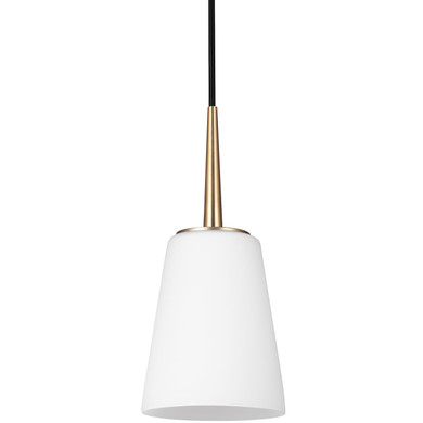 Mini Pendants Glass Down by Generation Lighting ( 1 | 6140401EN3-848 Driscoll ) 