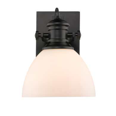 Sconces Single Glass by Golden ( 62 | 3118-BA1 BLK-OP Hines ) 
