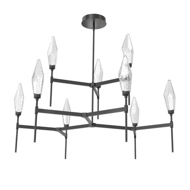 Large Chandeliers Glass Shade by Hammerton Studio ( 404 | CHB0050-54-MB-CC-001-L3 Rock Crystal ) 