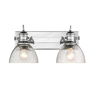 Bathroom Fixtures Two Lights by Golden ( 62 | 3118-BA2 CH-SD Hines ) 