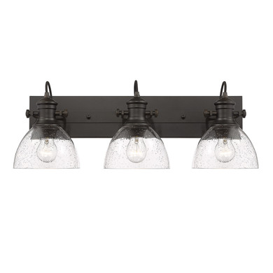 Bathroom Fixtures Three Lights by Golden ( 62 | 3118-BA3 RBZ-SD Hines ) 