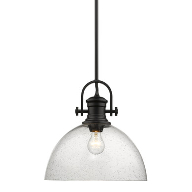 Pendants Glass Down by Golden ( 62 | 3118-L BLK-SD Hines ) 