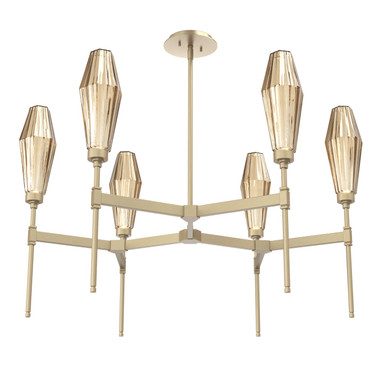 Mid. Chandeliers Glass Up by Hammerton Studio ( 404 | CHB0049-37-GB-RB-001-L1 Aalto ) 