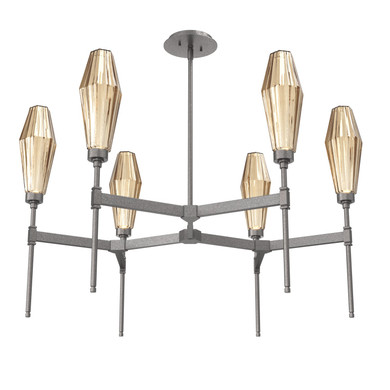 Mid. Chandeliers Glass Up by Hammerton Studio ( 404 | CHB0049-37-GP-RB-001-L1 Aalto ) 