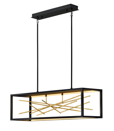 Linear/Island Open Frame by Fredrick Ramond ( 138 | FR46406BLK Styx ) 