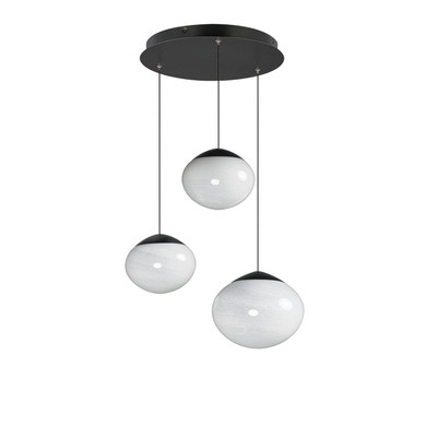 Mid. Chandeliers Multi-Port/Cascade by ET2 ( 86 | E11523-113BK Nimbus ) 