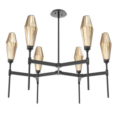 Mid. Chandeliers Glass Up by Hammerton Studio ( 404 | CHB0049-37-MB-RB-001-L3 Aalto ) 