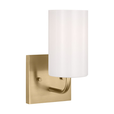 Sconces Single Glass by Generation Lighting ( 1 | GLV1001SB Rhett ) 