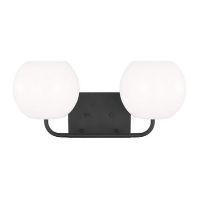 Bathroom Fixtures Two Lights by Generation Lighting ( 1 | GLV1012MBK Rory ) 