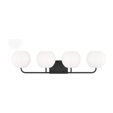 Bathroom Fixtures Four Lights by Generation Lighting ( 1 | GLV1014MBK Rory ) 