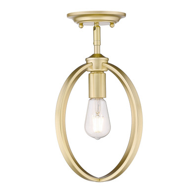 Semi-Flush Mts. Exposed Lamps by Golden ( 62 | 3167-1SF OG Colson ) 