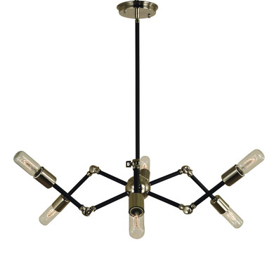 Mid. Chandeliers Geometric/Linear by Framburg ( 8 | 4686 PN/MBLACK Felix ) 